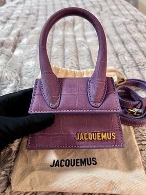Jacquemus Le Chiquito Suede Mini Bag w/ Strap